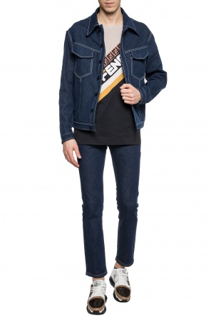 Logo-printed denim jacket, zdjęcie 2 Logo-printed denim jacket od Fendi